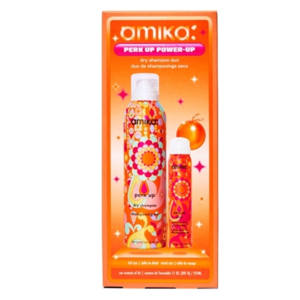 NEW HOLIDAY Amika Perk Up Duo Dry Shampoo Set